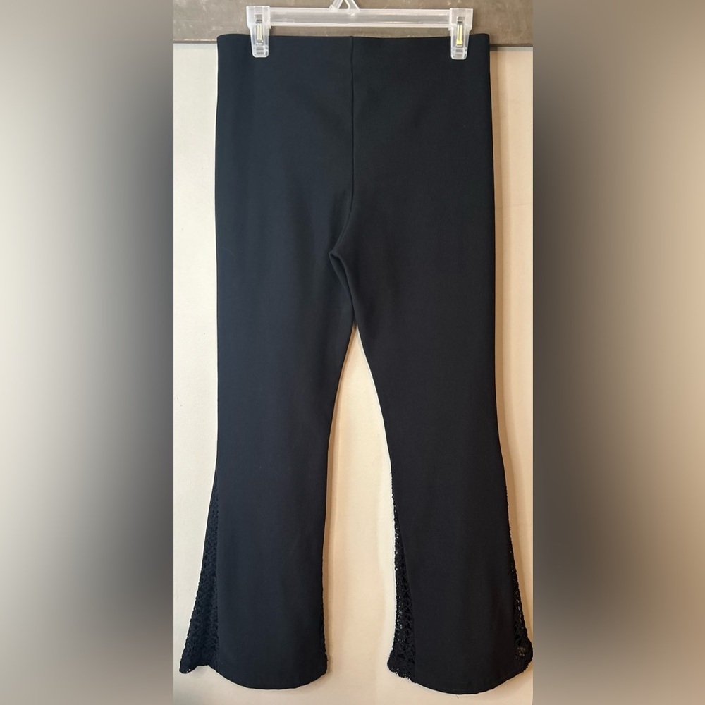 90s flare pants with lace insert - Picture 3 of 12